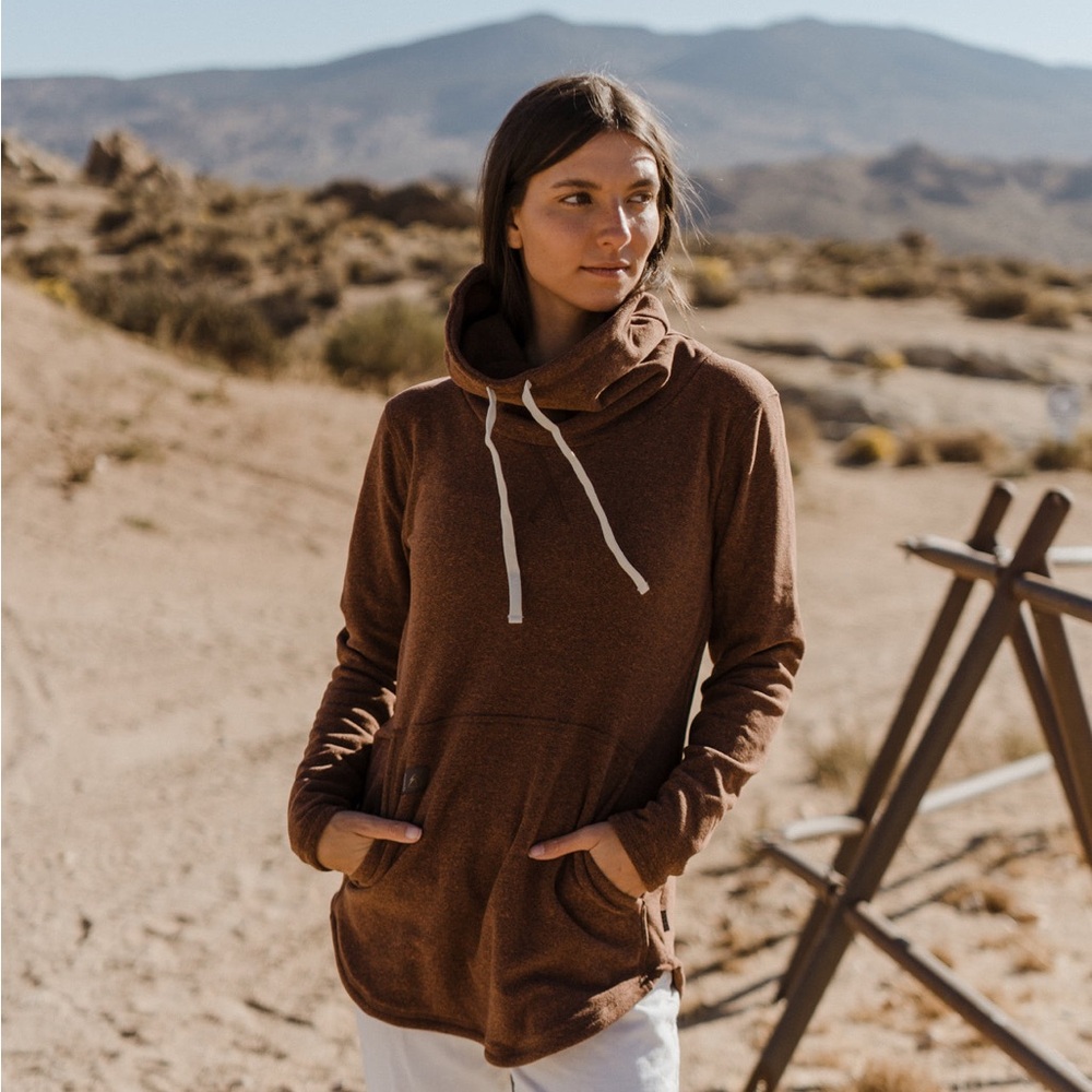 New Condition Deso Supply Tallac Pullover in Beech, Brown, Women’s